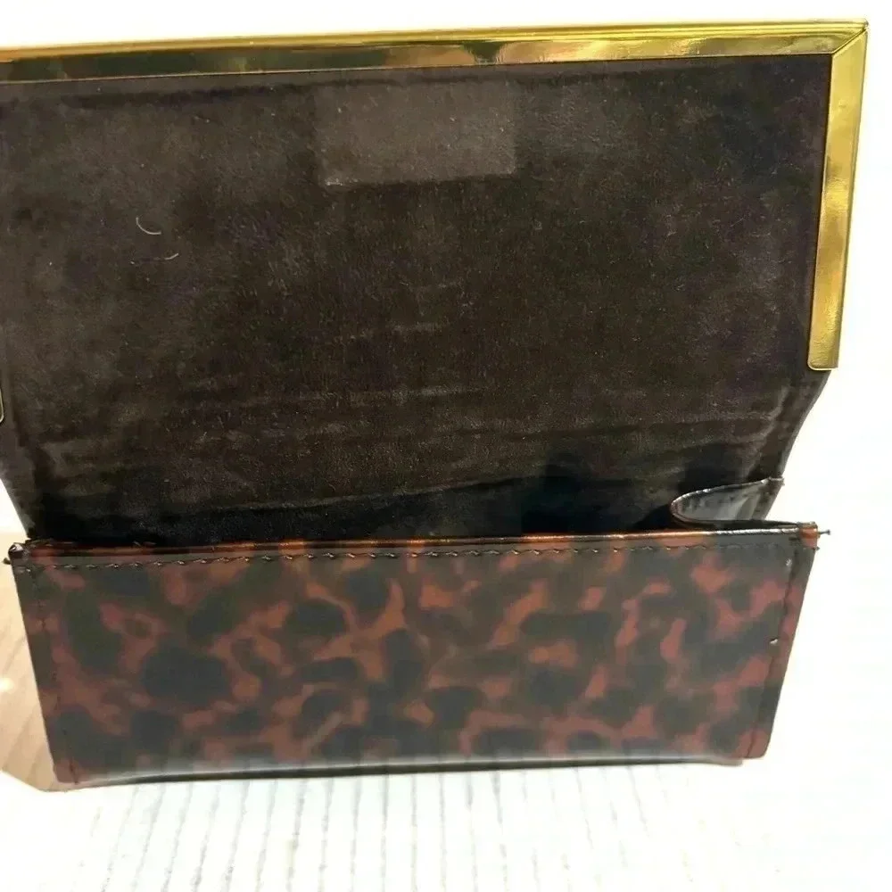 Tory Burch animal, print vinyl glasses holder